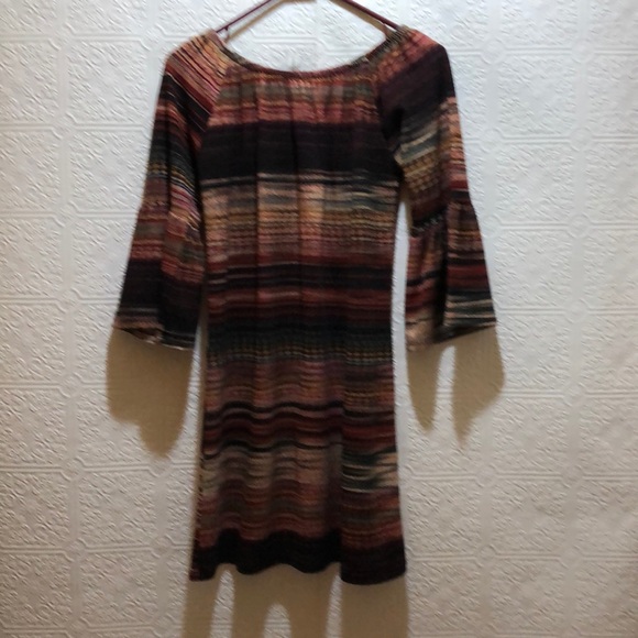 R.Rogue Boho Indie Stripped Dress Small - Picture 4 of 4